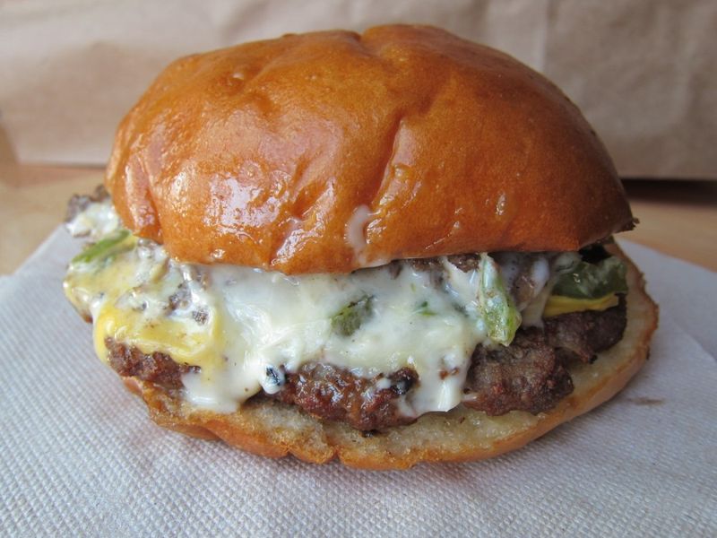 Carl's Jr. Philly Cheesesteak Burger