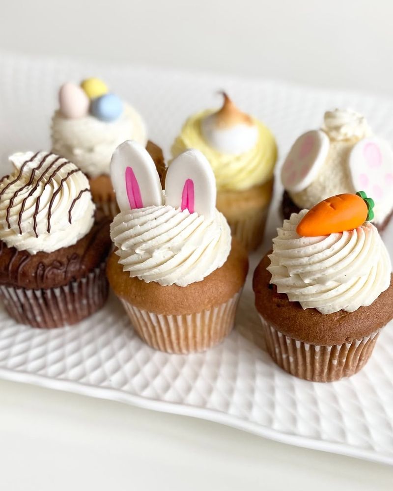 Vanilla Bean Bunny Cupcakes