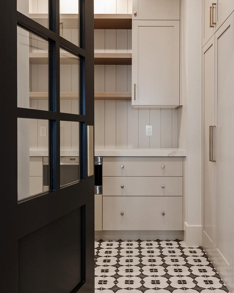 Tiled Pantry Floor