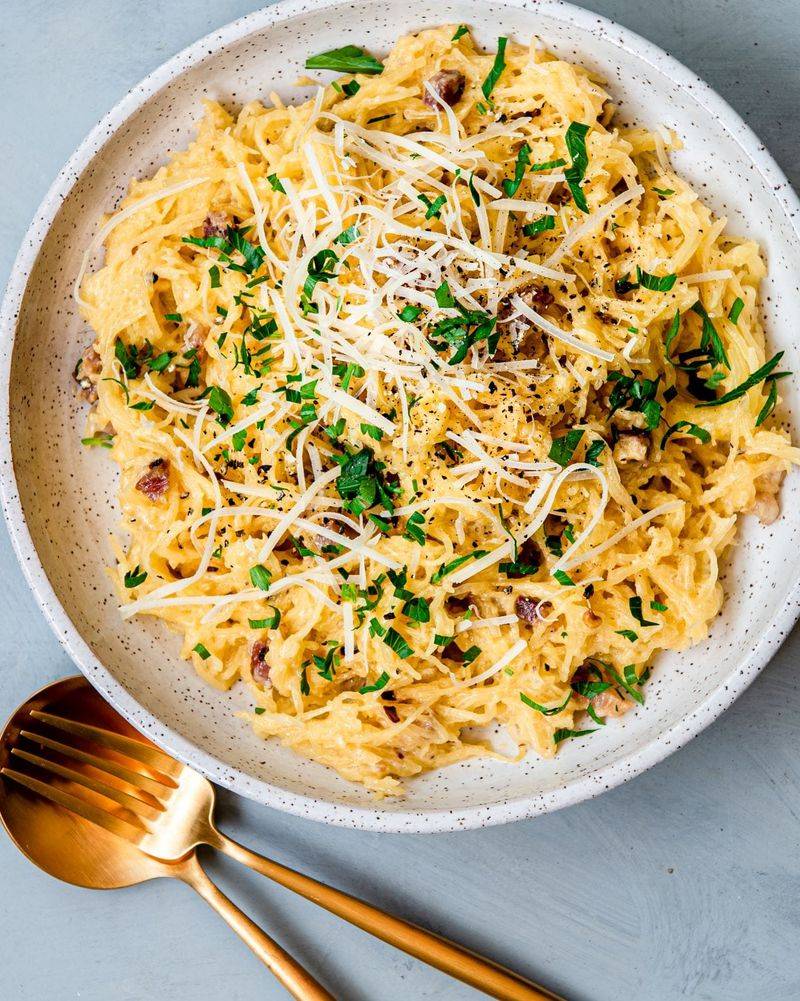 Spaghetti Squash Carbonara