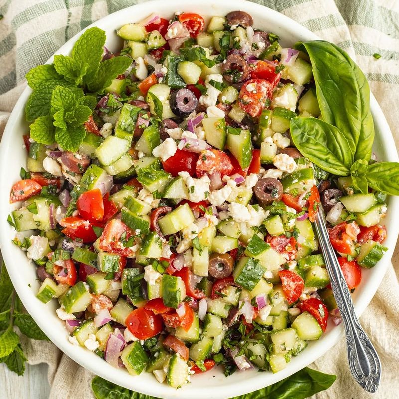 Mediterranean Cucumber Salad