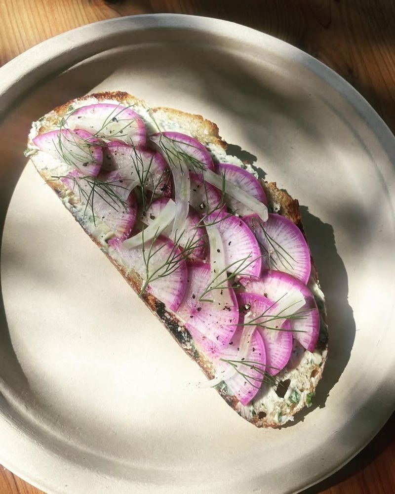 Radish And Herb Butter Sandwiches