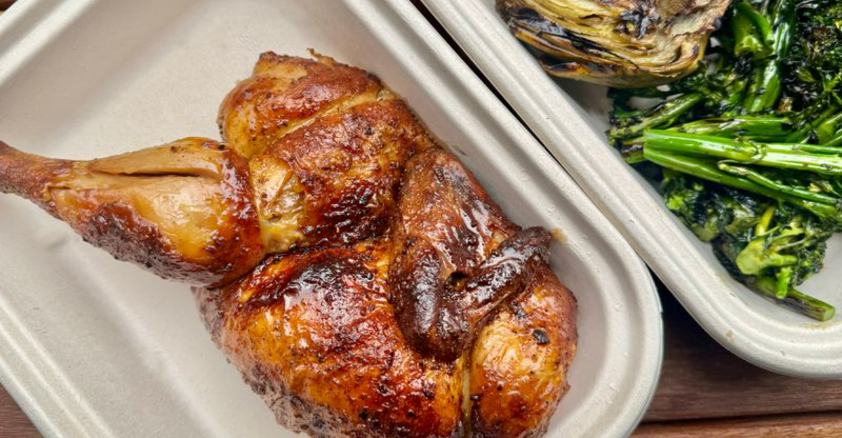 tasty rotisserie chicken from LA