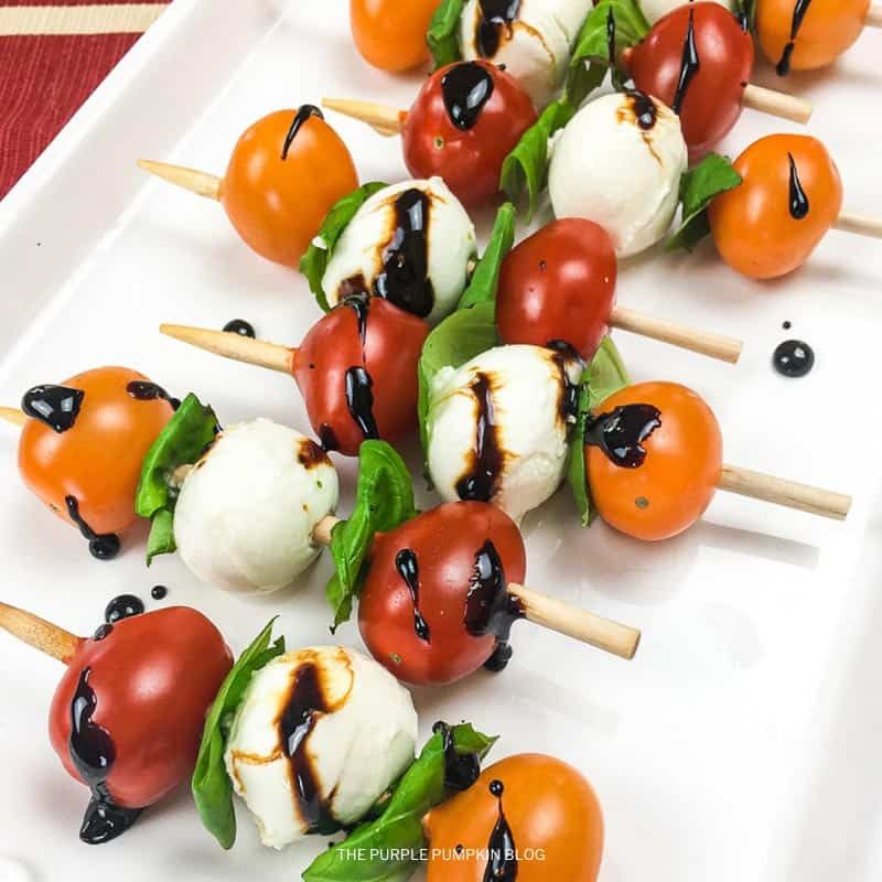 Star-Spangled Caprese Skewers