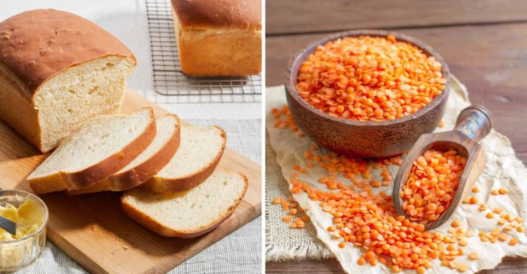 bread and lentils