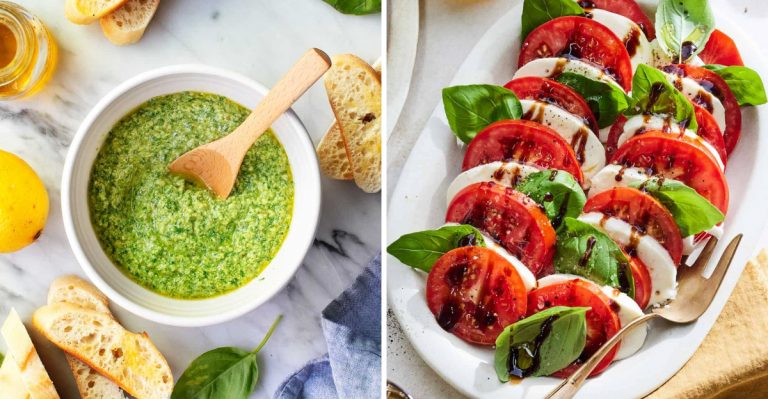 fresh basil tips