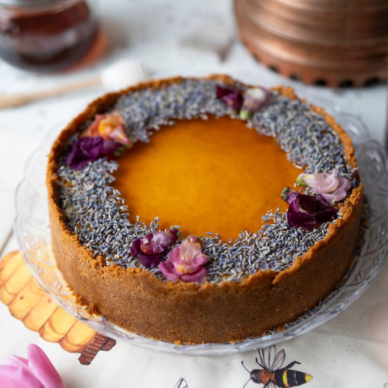 Lavender Honey Cheesecake