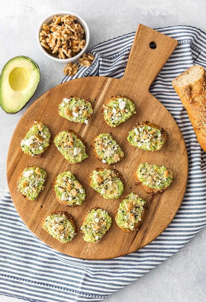 Loaded Avocado Toast Bites