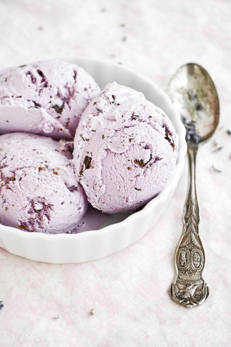 Lavender Honey Ice Cream