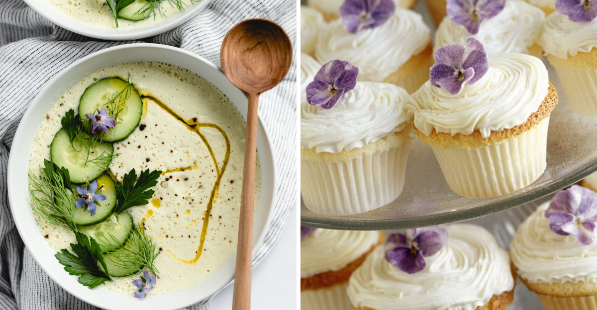 edible flowers recipes