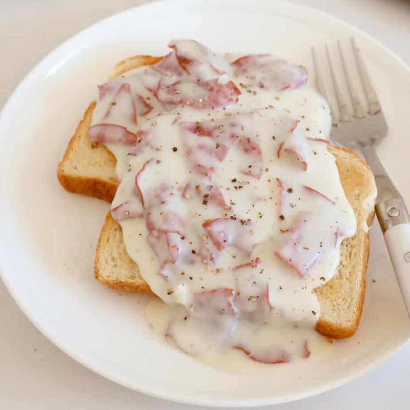 Creamed Chipped Beef On Toast