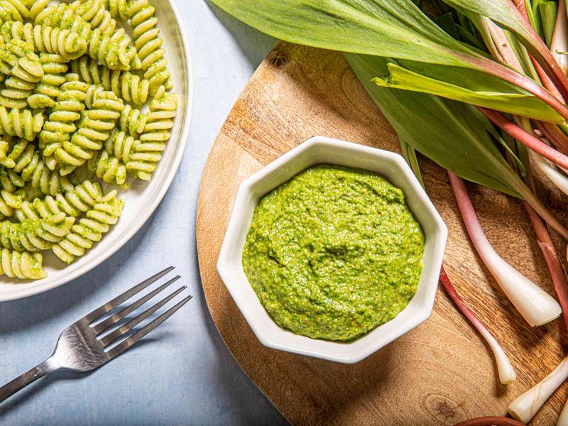 Ramp Pesto With Walnuts
