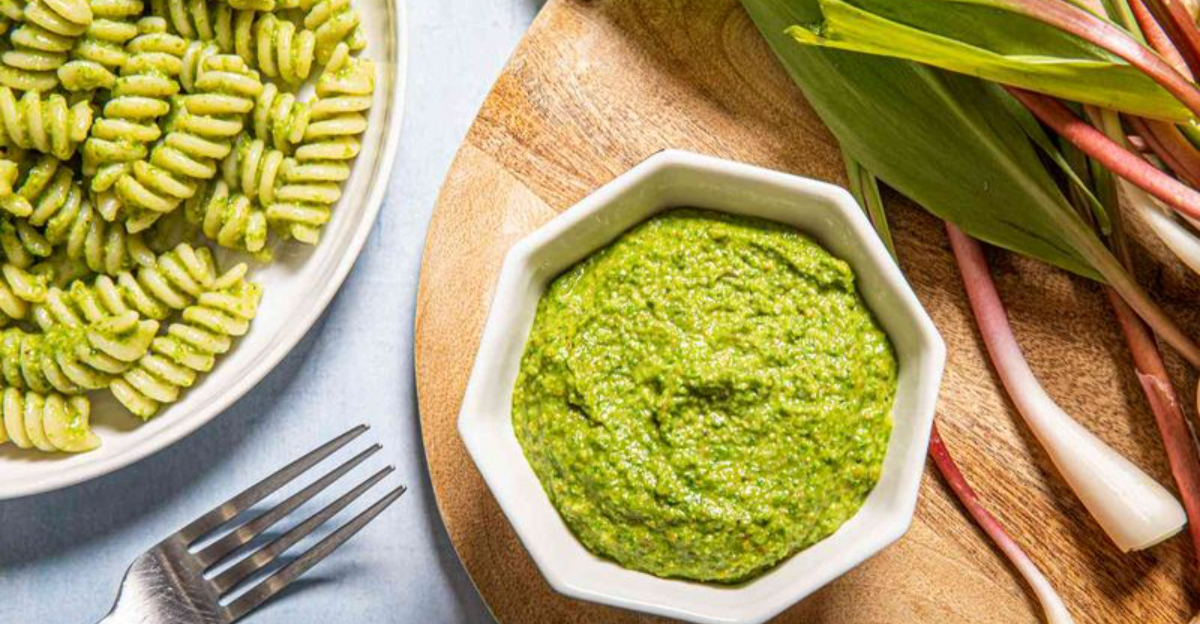 tasty dishes containing ramps