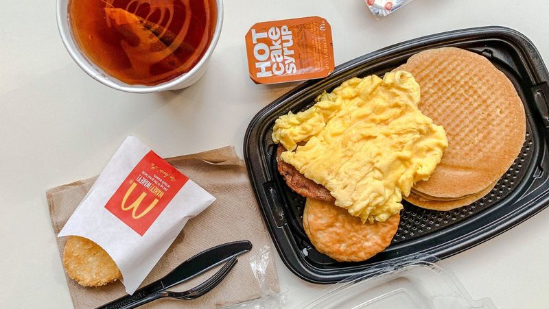 McDonald's Hotcakes With Syrup And Butter