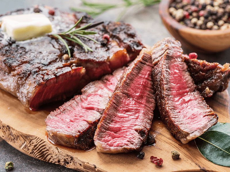 Bourbon-Glazed Ribeye Steak