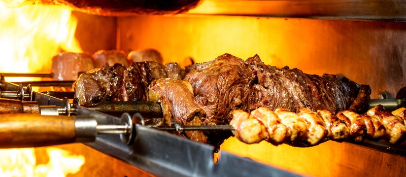 Churrasco Started On The Brazilian Plains
