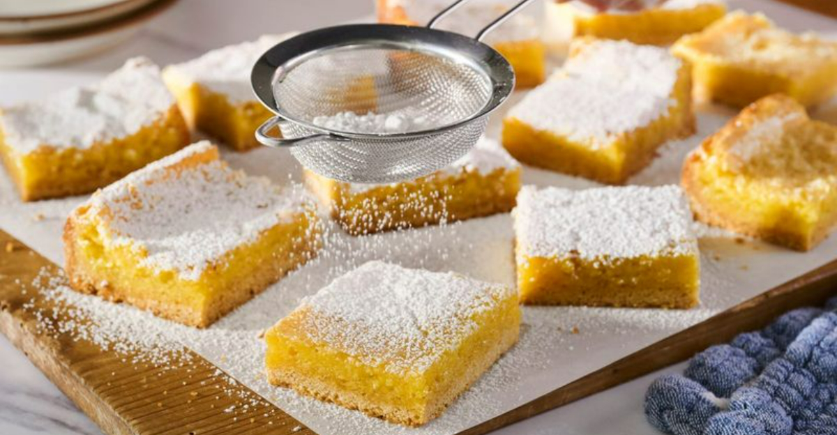 lemon cream pie bars that practically melt in your mouth