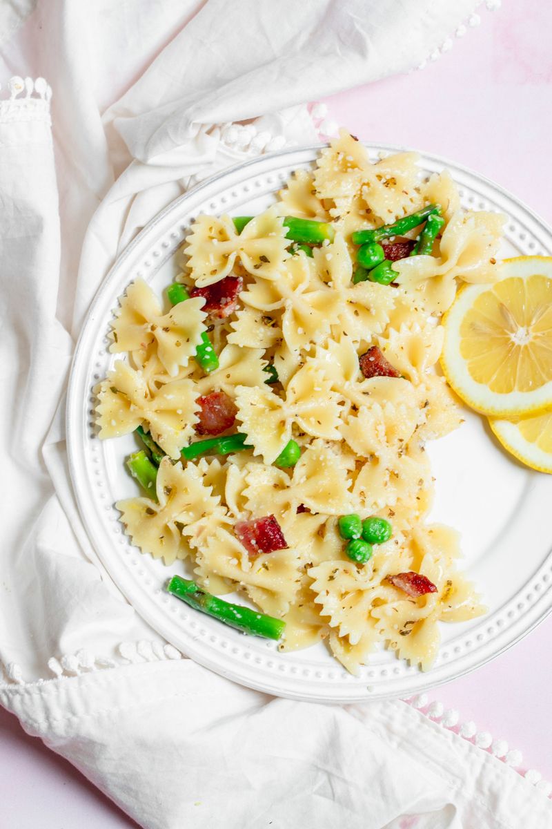 Lemon Asparagus Bow-Tie Blast