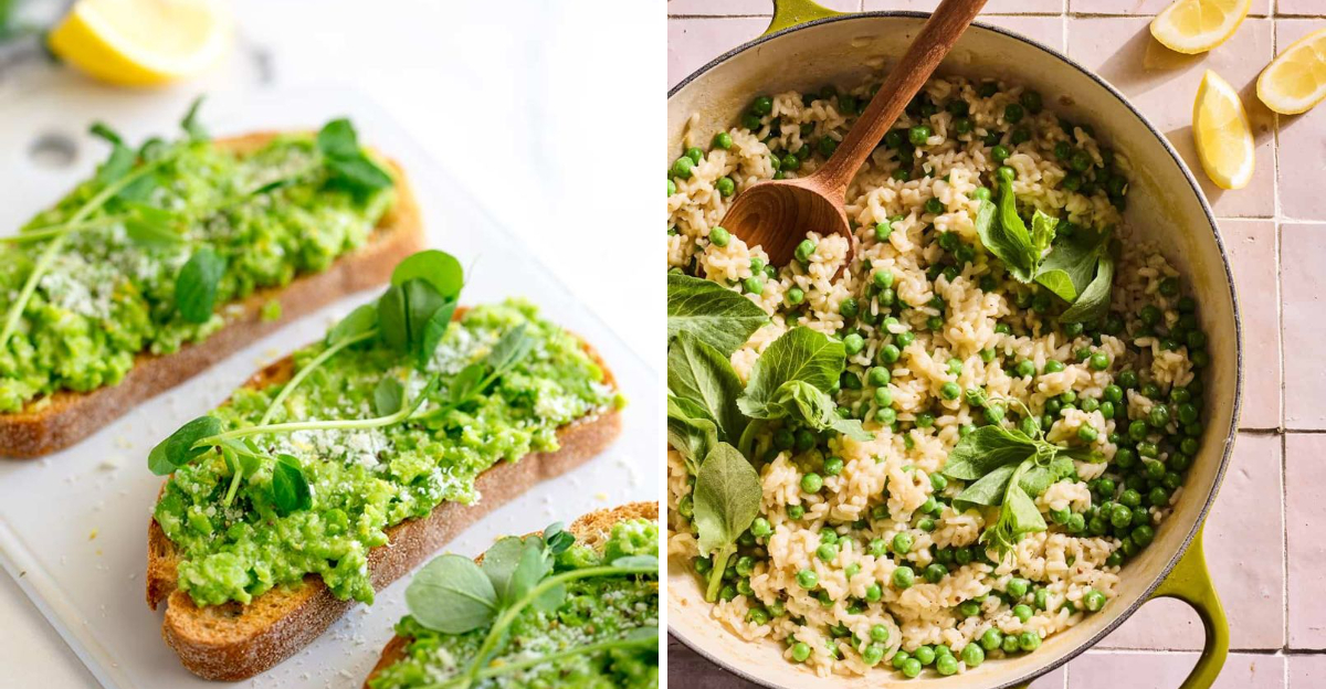 perfect springtime dishes made with peas