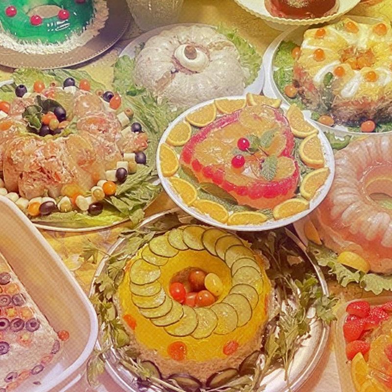 Meat In Gelatin Molds
