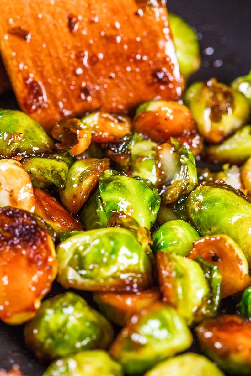 Honey Balsamic Glazed Sprouts