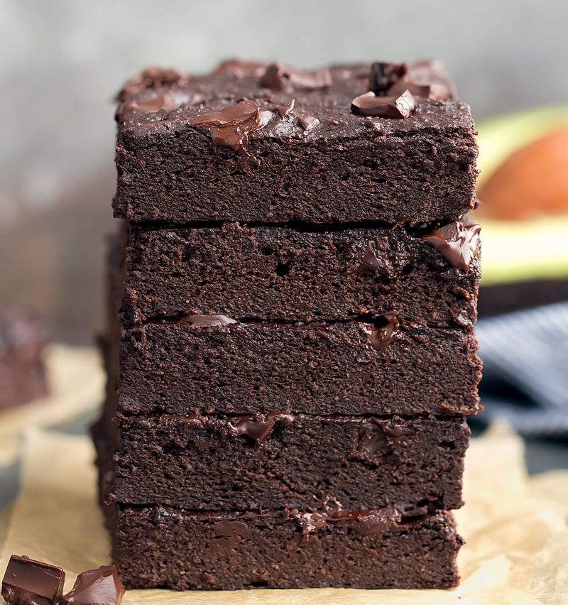Fudgy Avocado Brownies