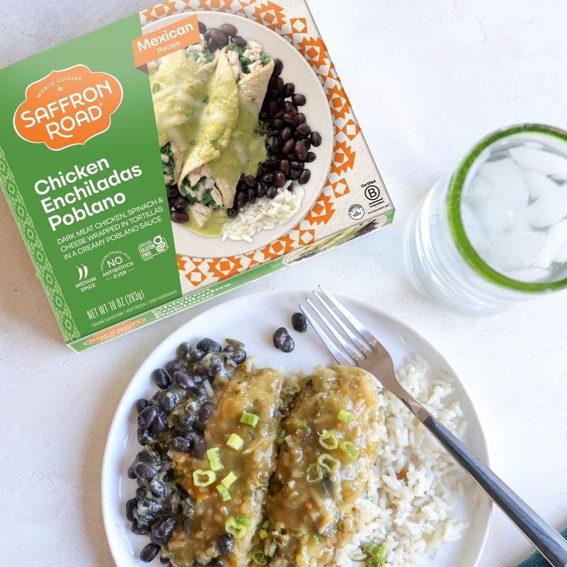 15. Saffron Road Chicken Enchiladas Poblano
