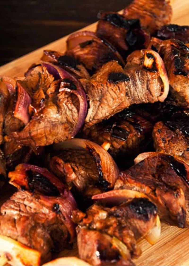 Classic Beef And Onion Skewers