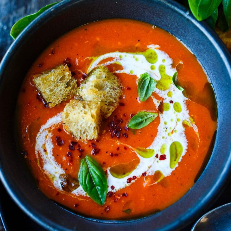 Roasted Red Pepper And Tomato Soup