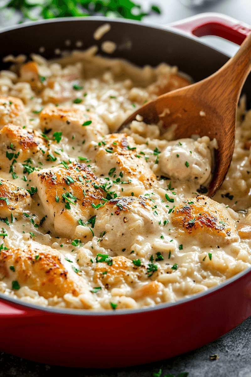 Creamy One-Pot Chicken And Rice