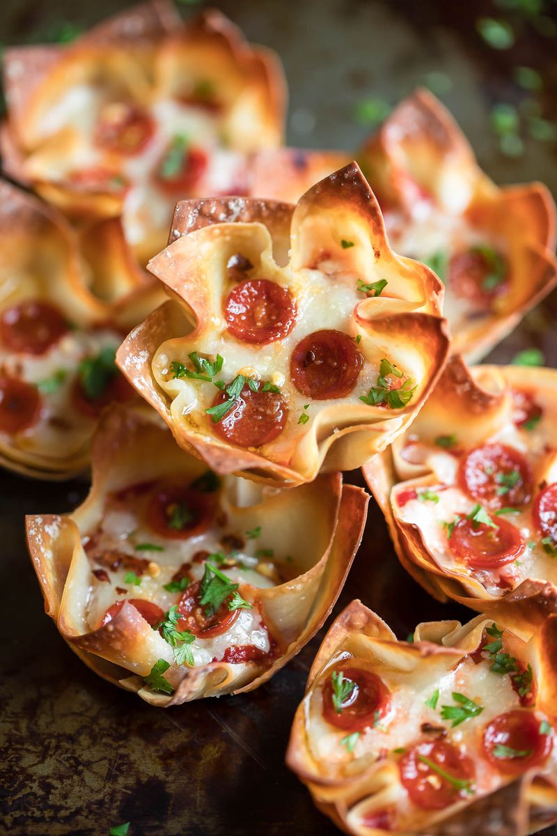 Mini Pepperoni Pizza Cups