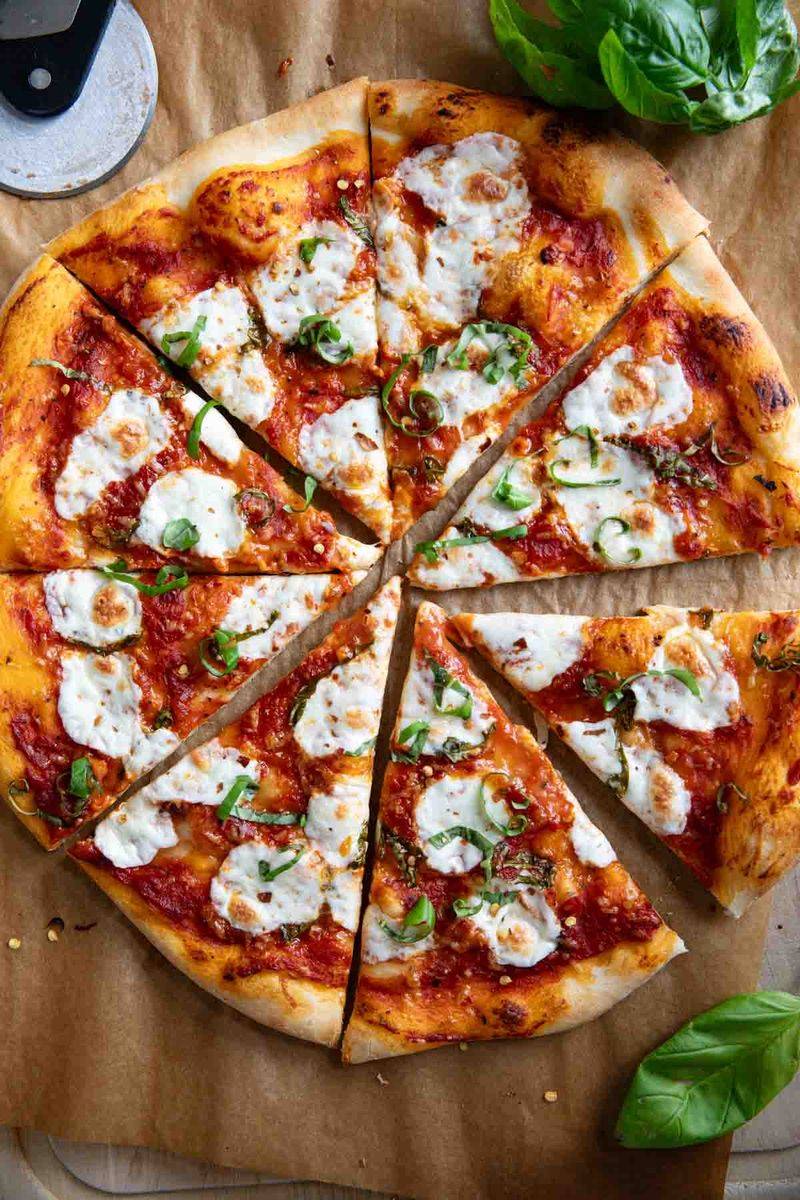 Margherita Pizza With Fresh Basil
