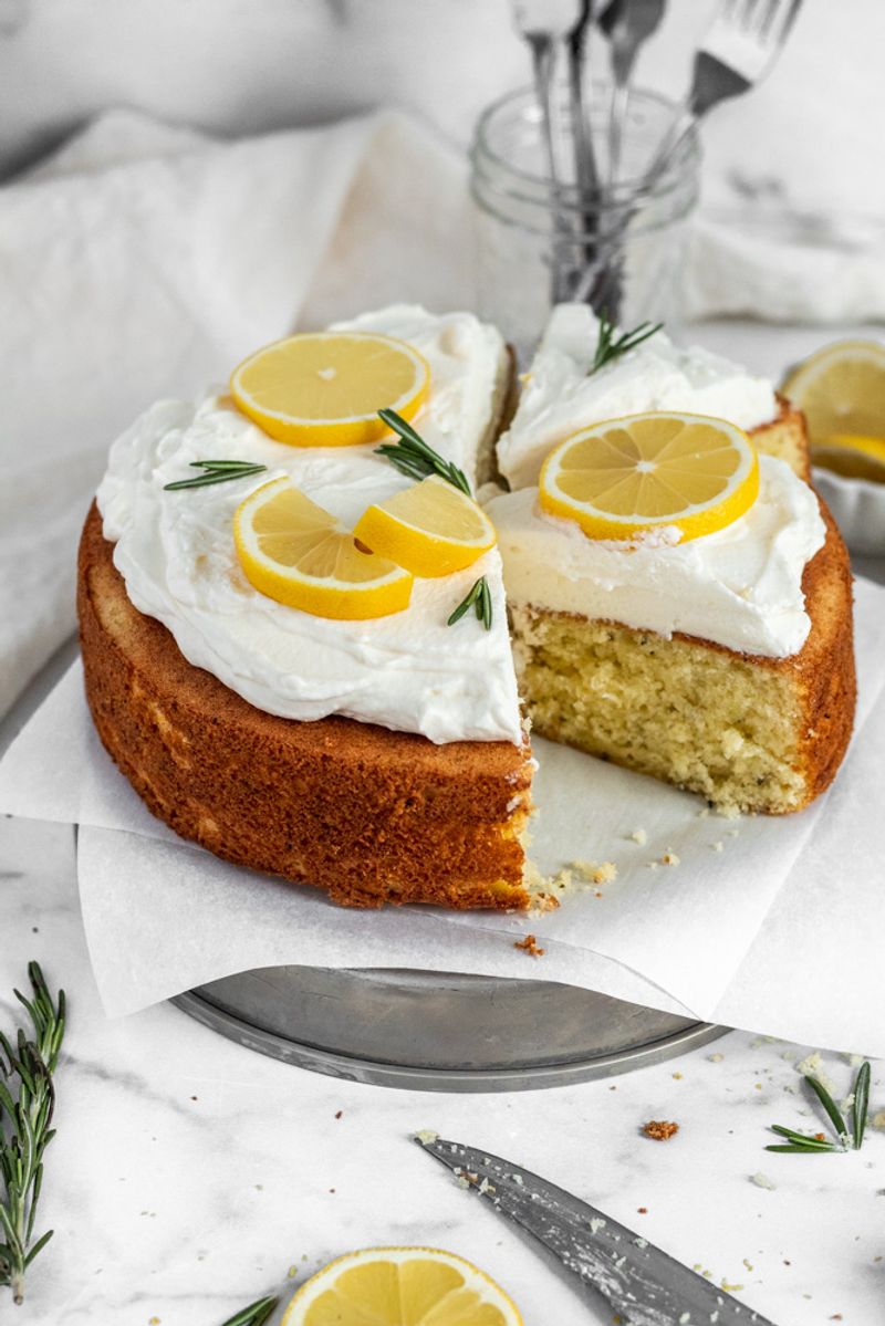 Lemon Rosemary Sunshine Cake