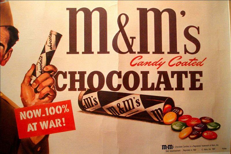 1940s: M&Ms – Candy That Won't Melt In Your Foxhole