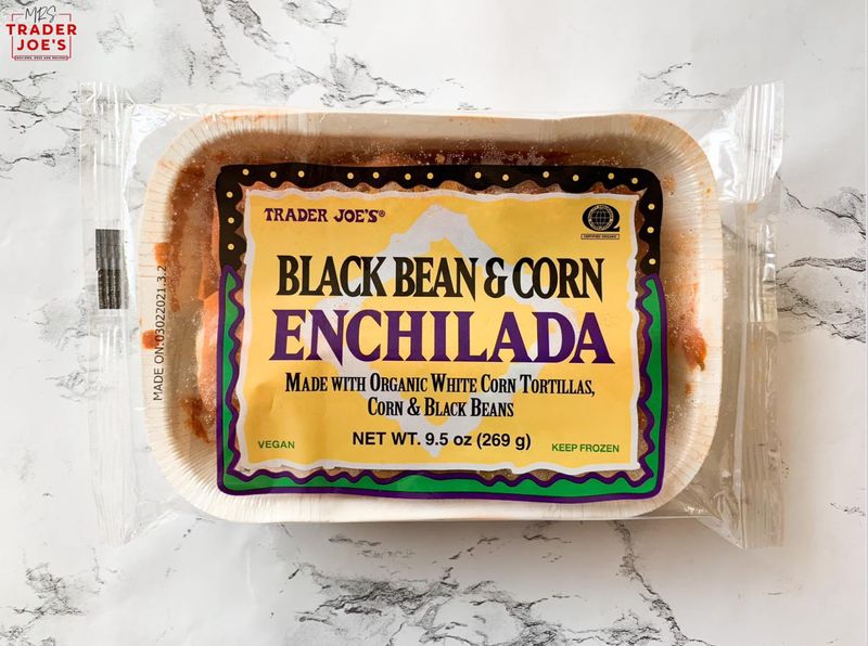 1. Trader Joe's Black Bean & Corn Enchiladas