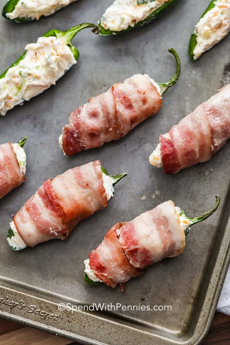 Bacon-Wrapped Jalapeño Poppers