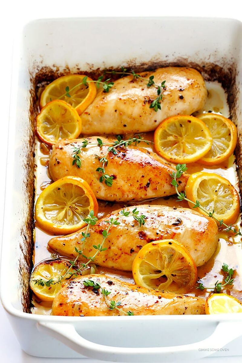 Baked Lemon Garlic Chicken