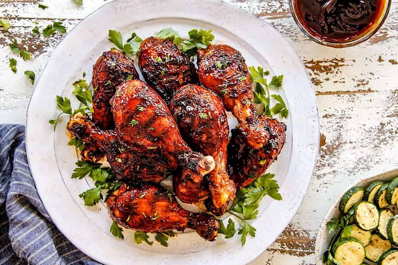Grilled BBQ Chicken Drumsticks