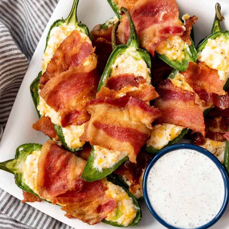 Bacon-Wrapped Jalapeño Poppers