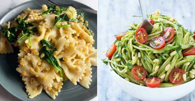 tasty and fresh pasta salads