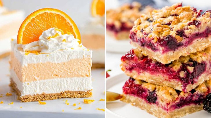 20 Fruity Dessert And Cookie Bars