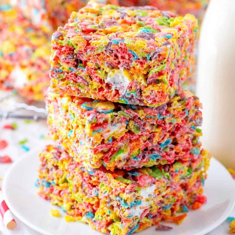 Fruity Pebbles Marshmallow Bars