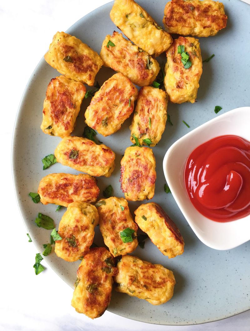 Cheesy Cauliflower Tater Tots