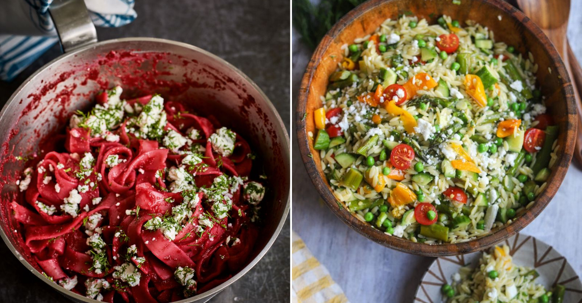 bright and beautiful spring pasta