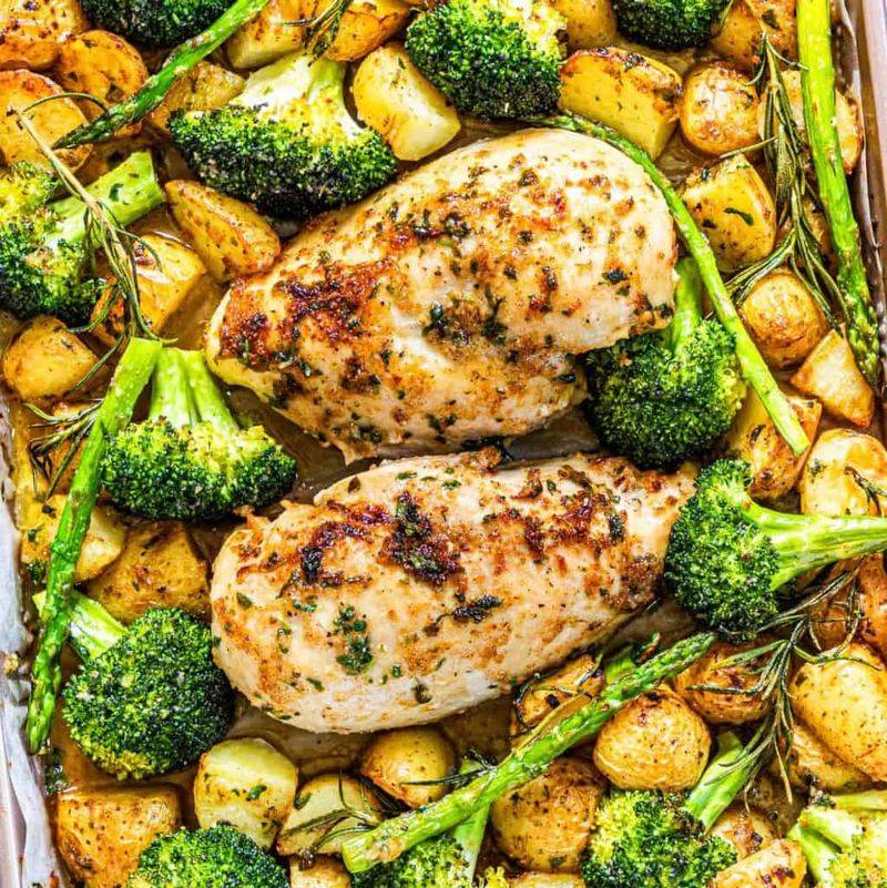 One-Pan Garlic Butter Chicken And Veggies