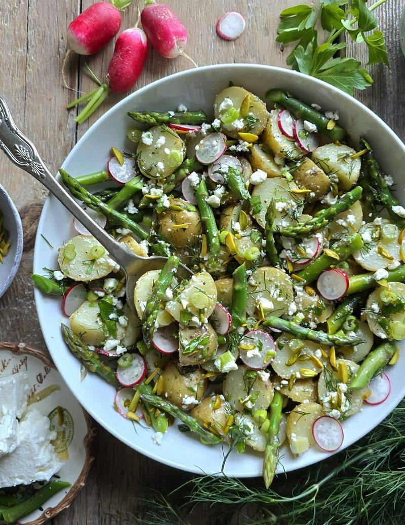 Asparagus Ribbon Salad With Lemon Vinaigrette