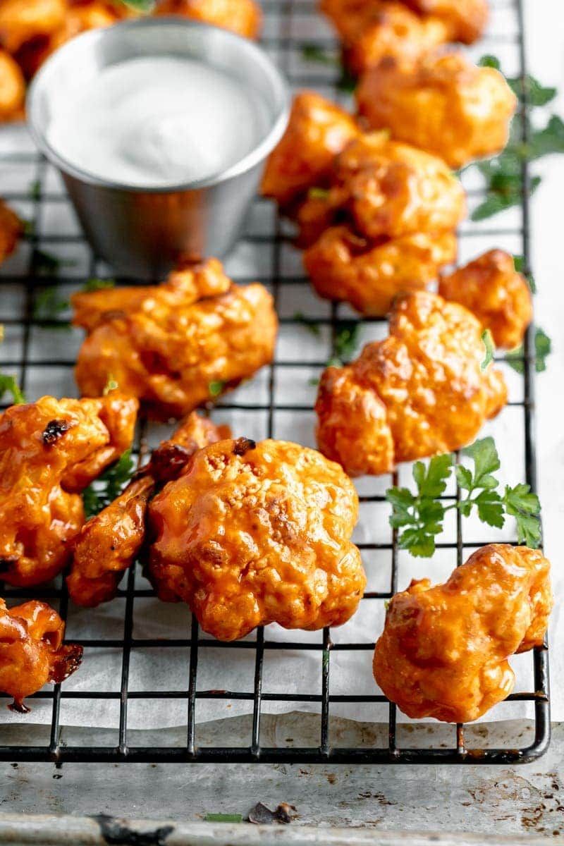 Spicy Buffalo Cauliflower Wings