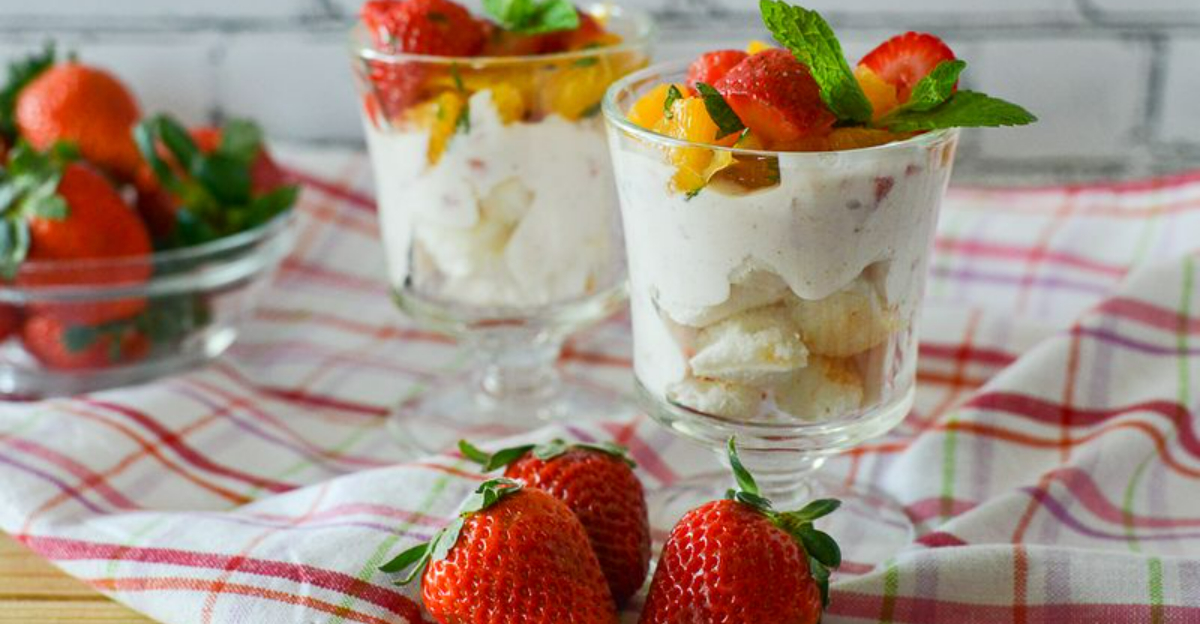 easy desserts that start with angel food cake