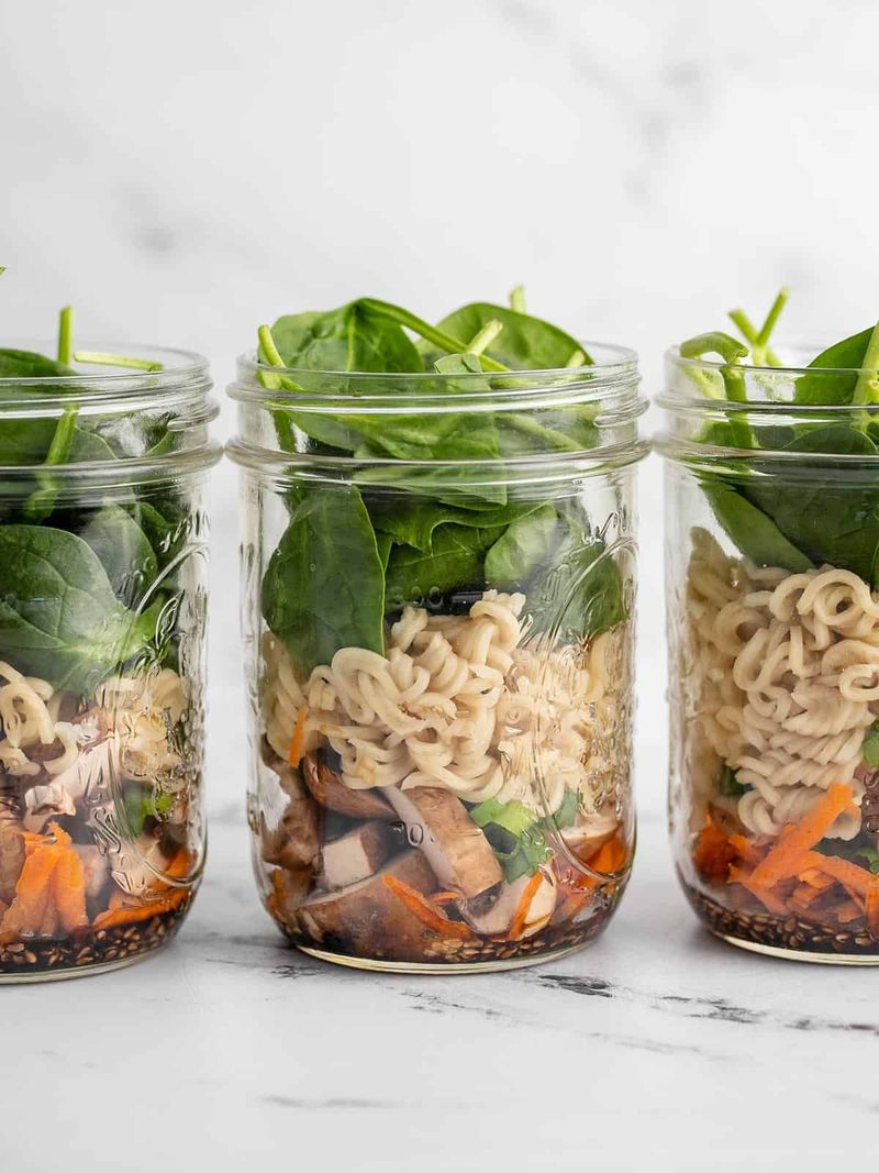 Mason Jar Instant Noodle Soup