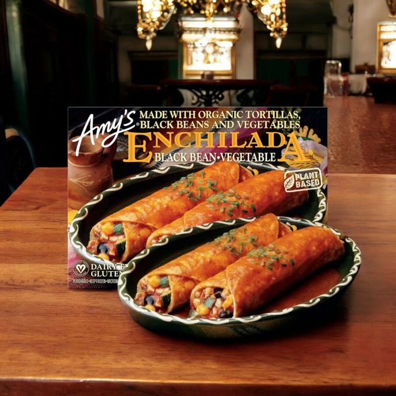 7. Amy's Enchilada With Black Beans And Vegetables